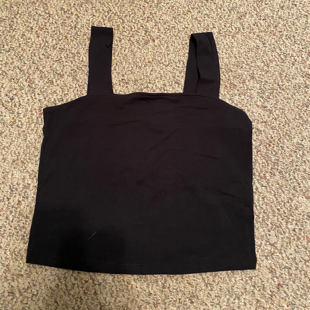 Square Neck Cropped Tank Top
